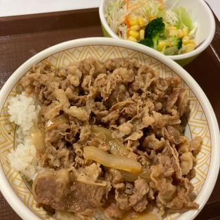 牛丼 大盛+サラダ(すき家 多摩乞田店 )