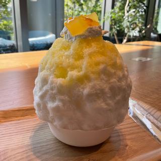シークワーサー柚子ミルク(かき氷コレクション・バトン)