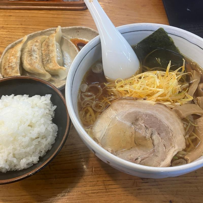 あっさりカラネギ中華+サンコ餃子セット(めんかくぼう )
