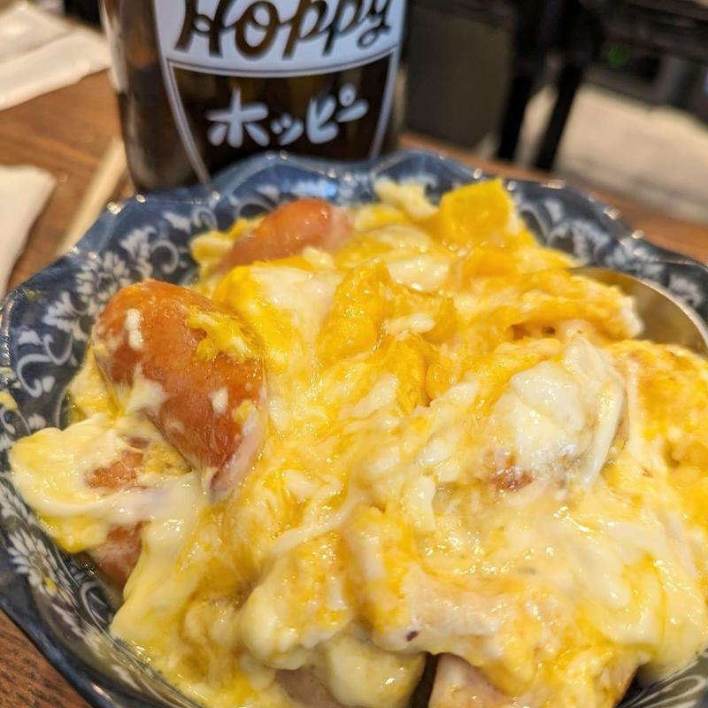 ウインナー玉子マヨ炒め(大衆あさひ船橋店)