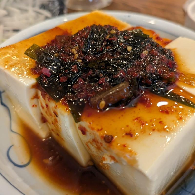 ニラダレ冷奴(大衆あさひ船橋店)