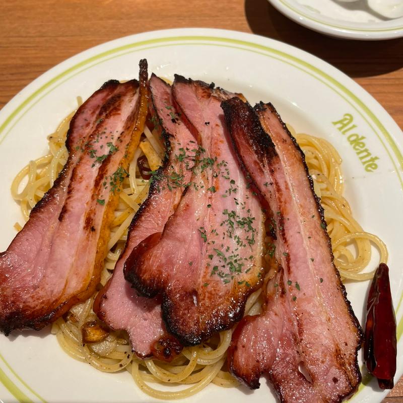 アリオオリオベーコン添え(あるでん亭 銀座ファイブ店)