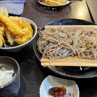 天丼セット(合盛り、小盛）(手打ちのお蕎麦屋 Reiwa 令和)