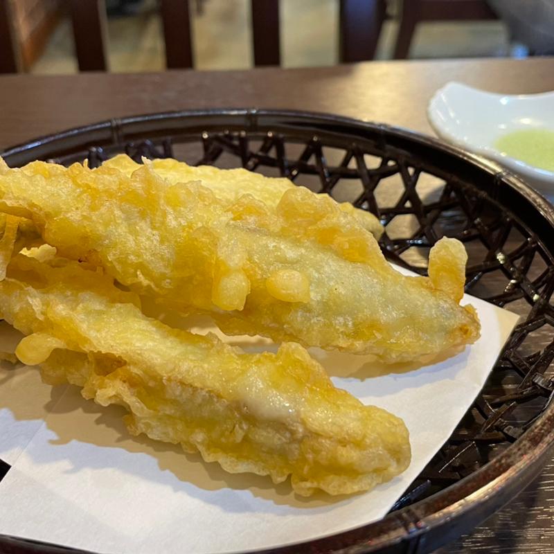 ワカサギのてんぷら(手打ちのお蕎麦屋 Reiwa 令和)