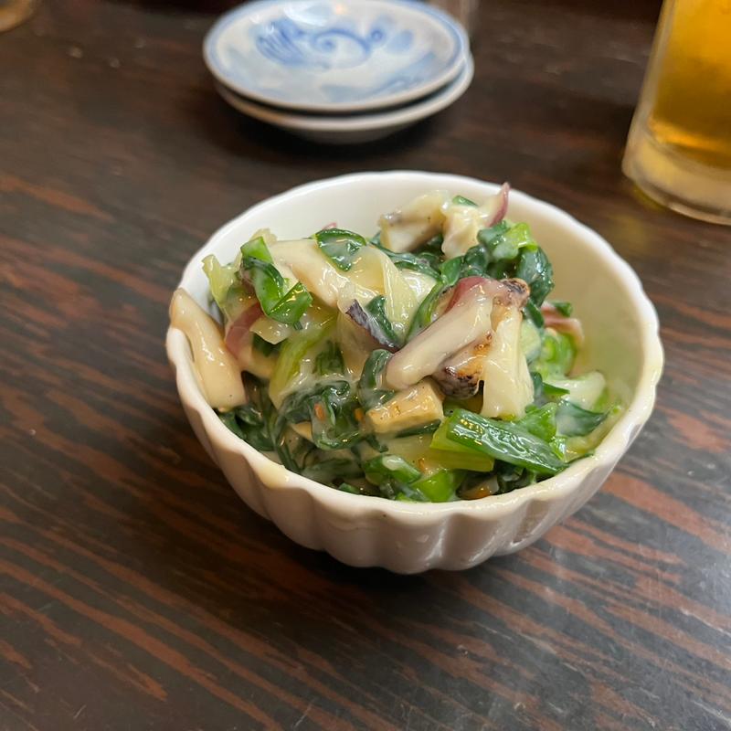 付き出しの分葱(俵 )