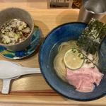 熟成醤油鰹昆布水つけそば(中華そば 麒麟)