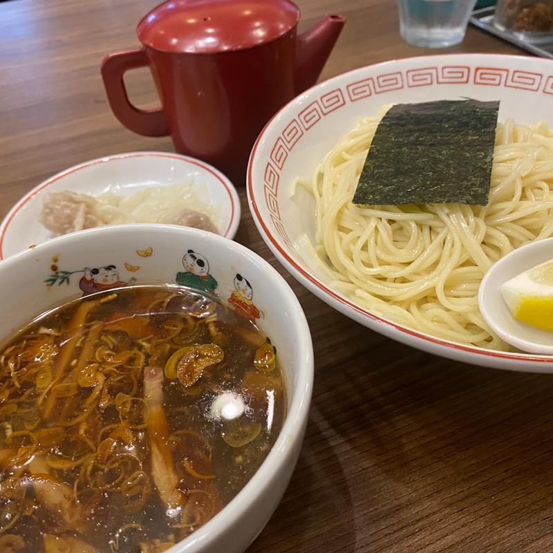 ワンタンつけソバ(支那ソバおさだ)