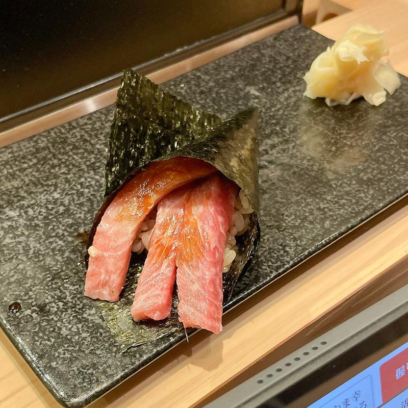 とろ鉄火巻き(廻転鮨 銀座おのでら 息子渋谷店)