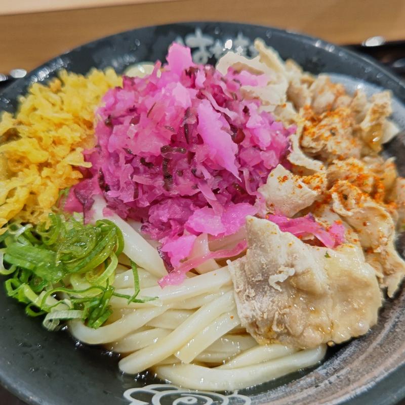 柴漬豚鬼おろしぶっかけ(冷)(はなまるうどん MEGAドン・キホーテ港山下総本店)