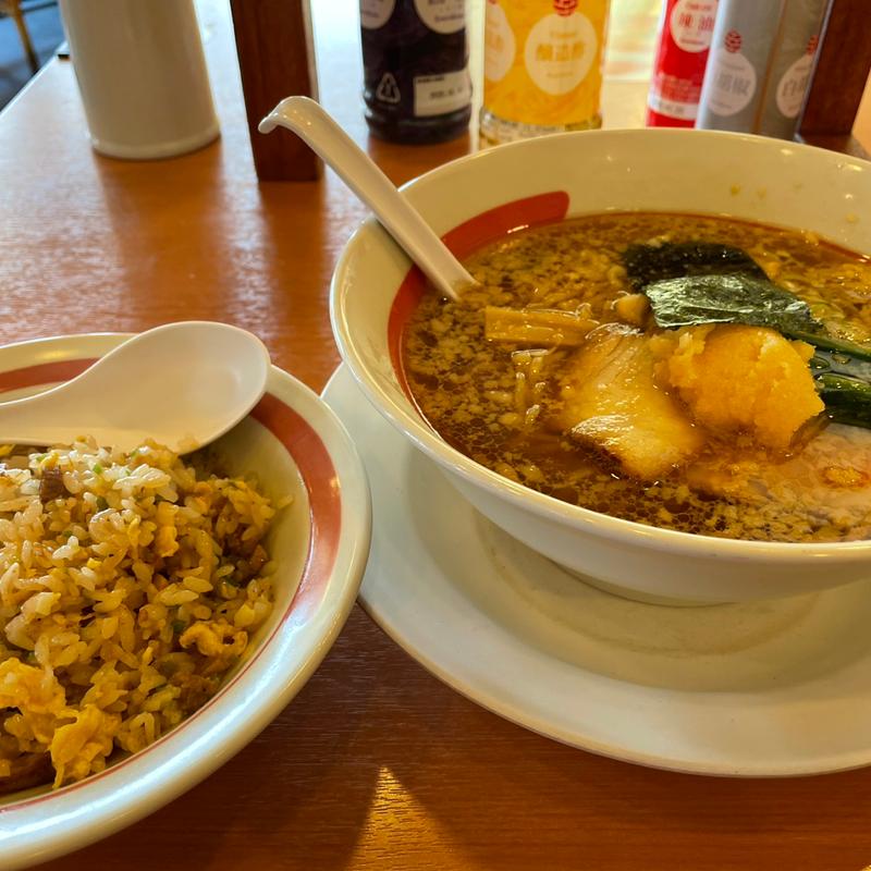 背脂中華そばチャーハンセット(幸楽苑 本宮店 )
