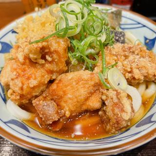 鬼おろし鶏からぶっかけうどん(丸亀製麺梅田)