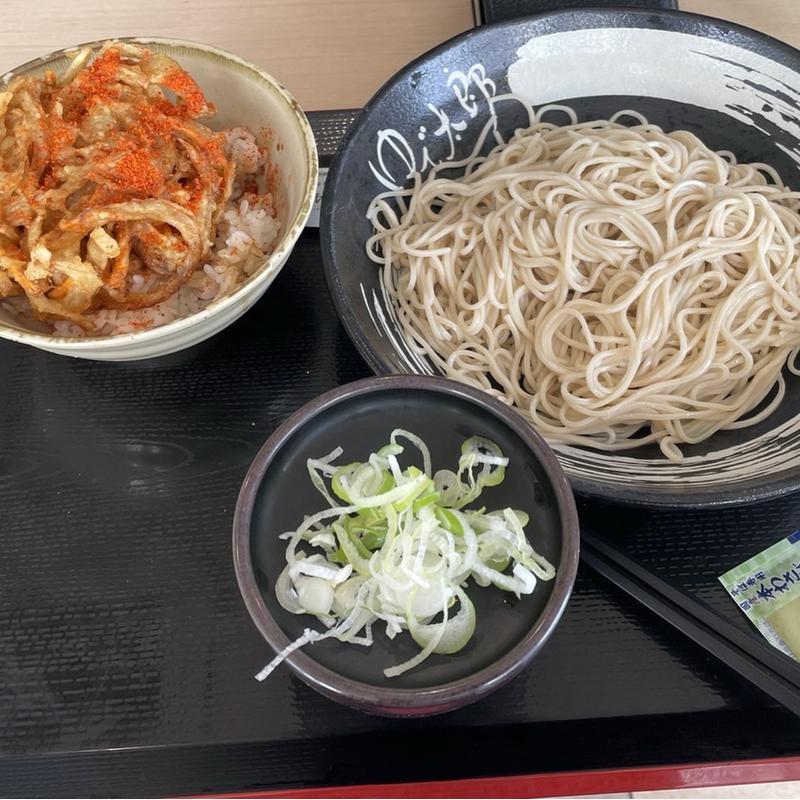 野菜かきあげ丼セット(ゆで太郎 越谷大間野町店 )