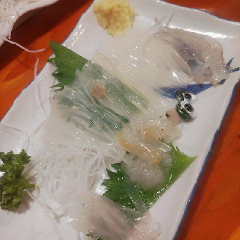 活いか刺（ヤリいか）(ふさや 大門店)