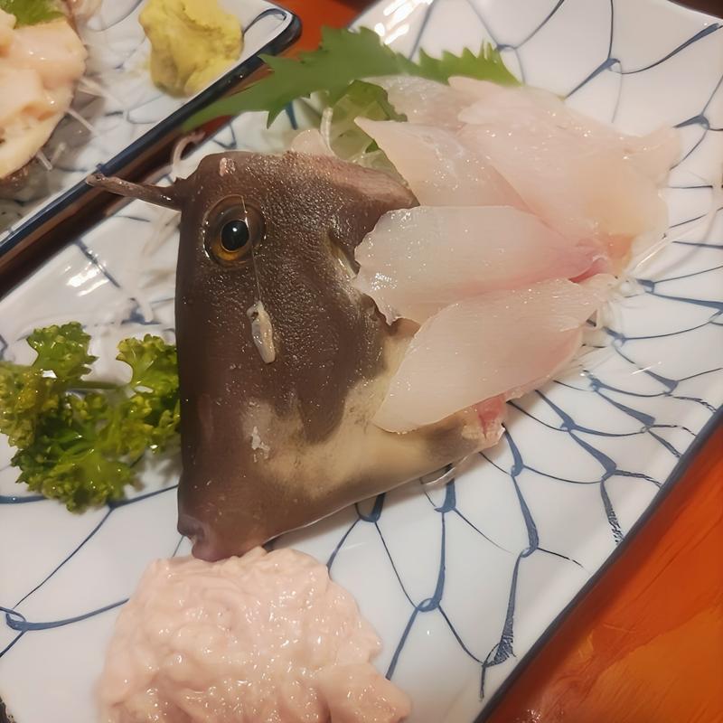 カワハギ刺（地）肝付(ふさや 大門店)