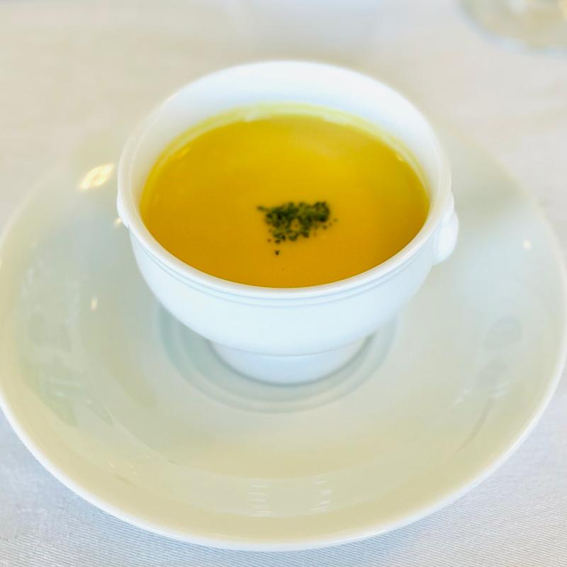 ランチコース　コーンスープ(フルーツパーク富士屋ホテル )