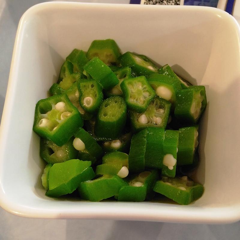 オクラのお浸し(東京科学大学つばめ生協すずかけ台食堂)