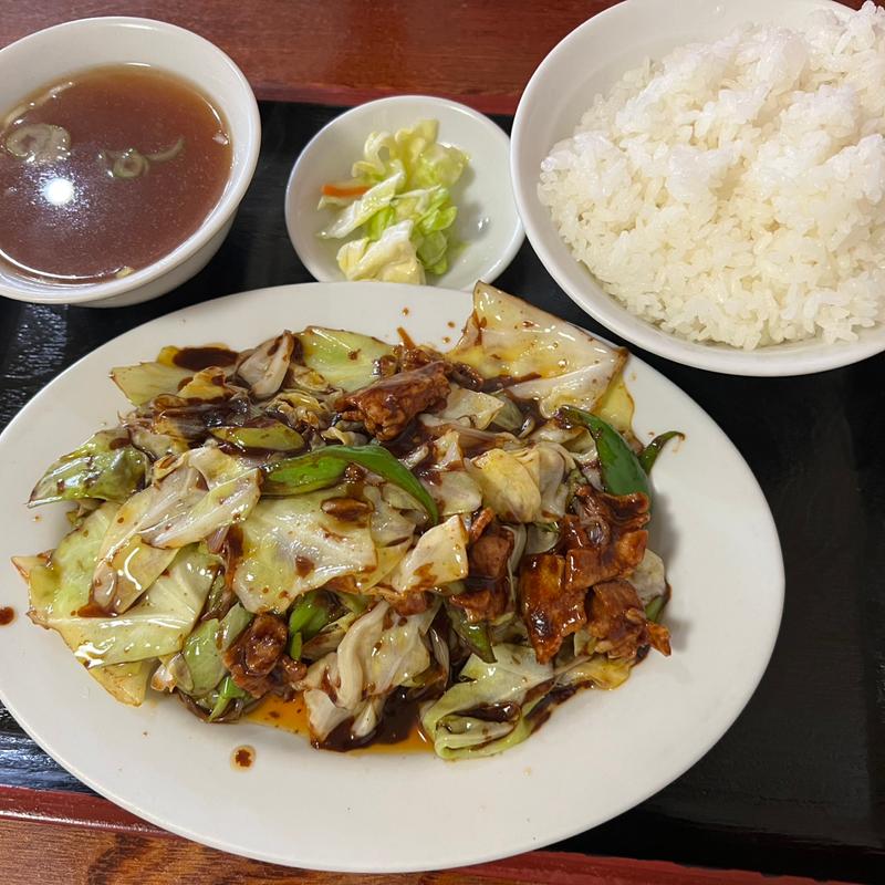 肉とキャベツのみそ炒め定食(キッチンみらくる )