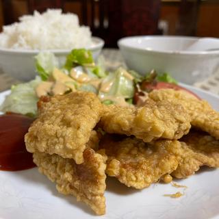 肉天ぷら定食　大盛り(一番)