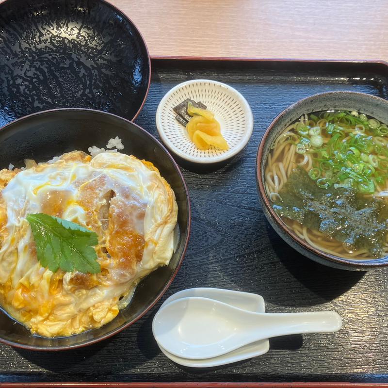 カツ丼セット(そば処 武蔵 戸畑店)