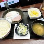 ハムエッグ納豆定食(吉野家 中目黒駅前店 )