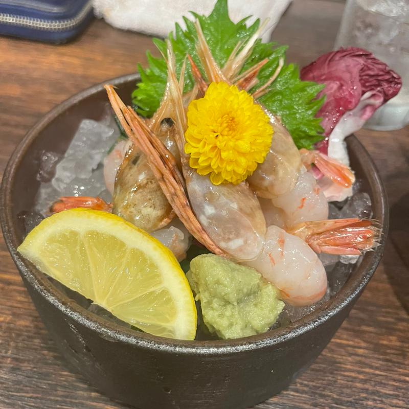 甘エビ(海鮮すなおや食堂)