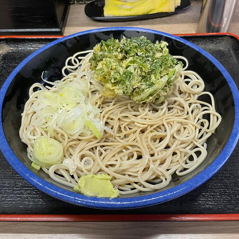 春菊天そば(あり賀せいろう )