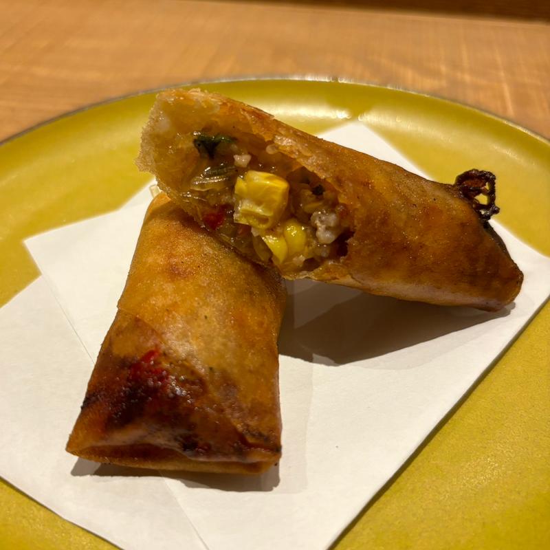 セージ香るトウモロコシの春巻き(tsugumi)