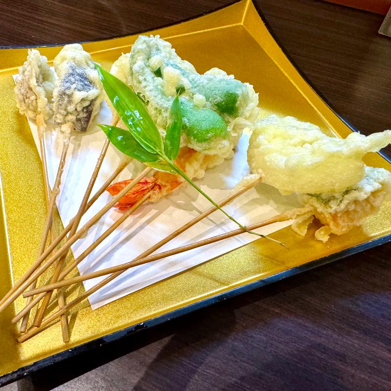 串天8品盛合わせ(串天居酒屋 赤のれん あべのキューズモール店)