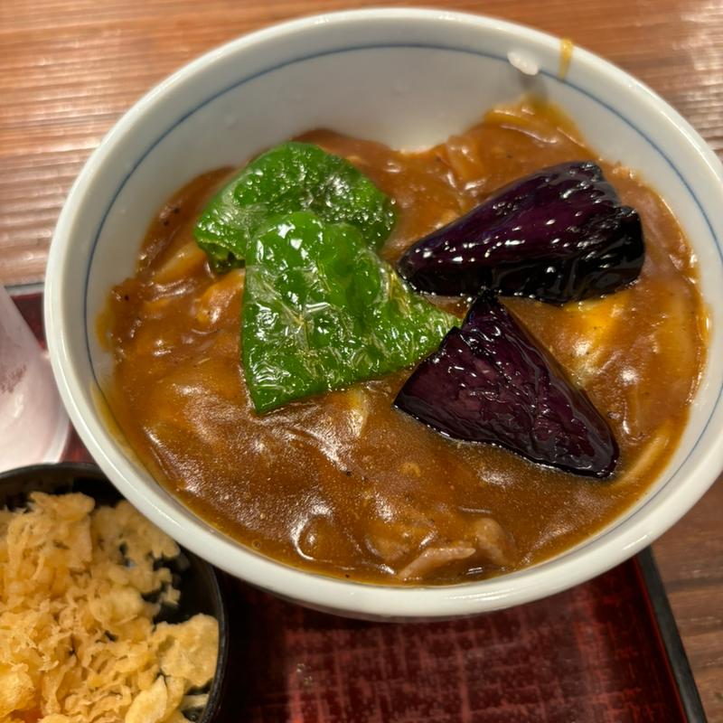 カレー丼セット(岡田屋 そば店 （おかだやそばてん）)