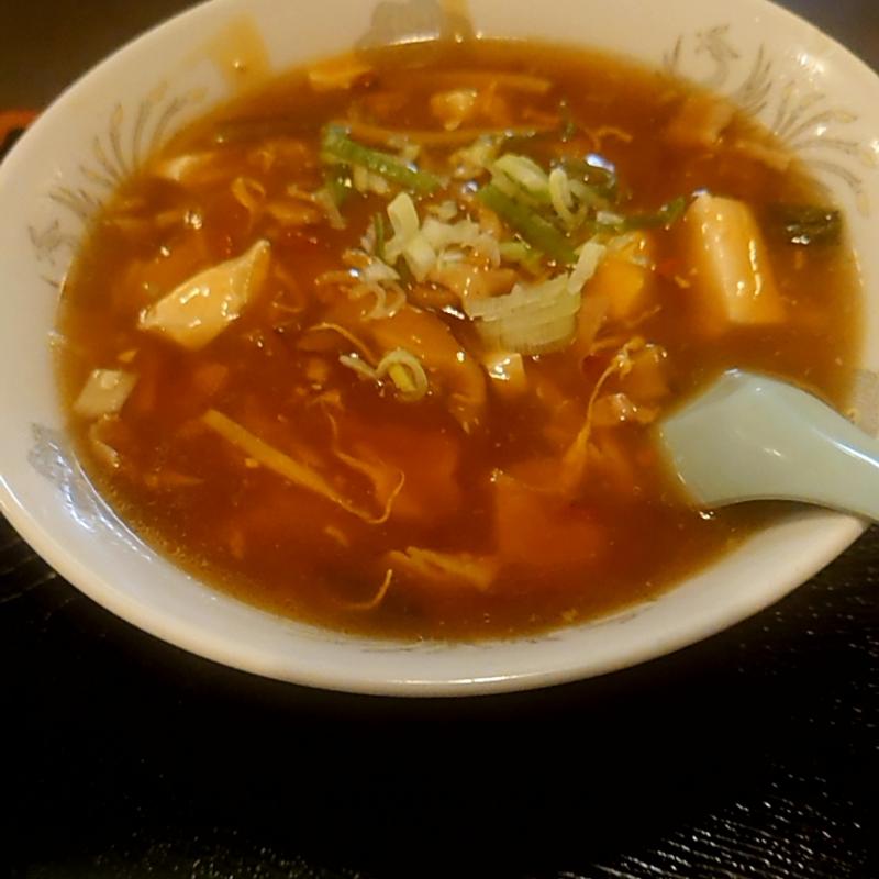 サンラータン麺(元祖 紙やき ホルモサ 新青山ビル)