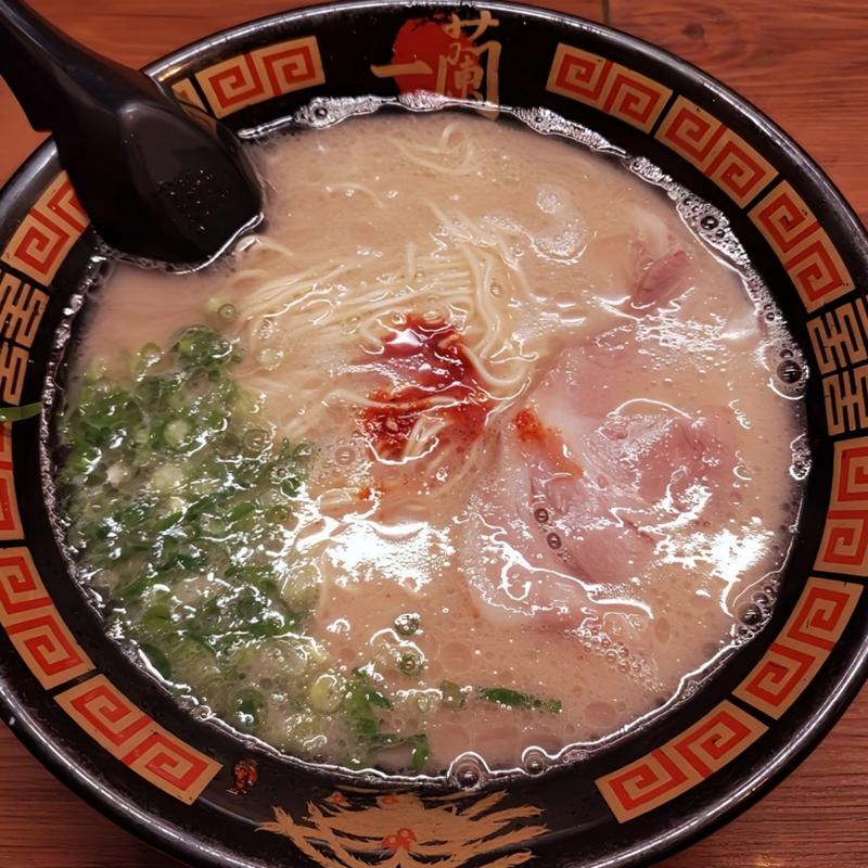 天然とんこつラーメン(一蘭新橋店)