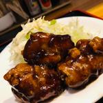 鶏の唐揚げ黒酢ソース_刺身定食