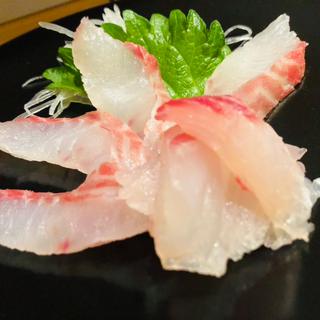クロホシフエダイとメジナの刺身_刺身定食(ずぼらや四季)