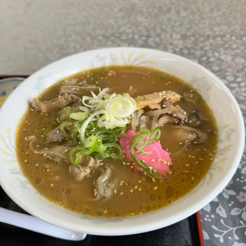 馬ホルモンラーメン🍜(板戸ドライブイン )