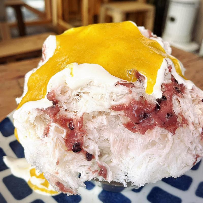 八ヶ岳の黒米あまさけと金柑のかき氷(しあわせ かき氷店)