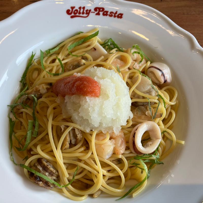 海の幸とおろし明太子のバター醤油(ジョリーパスタ 戸塚立場店)