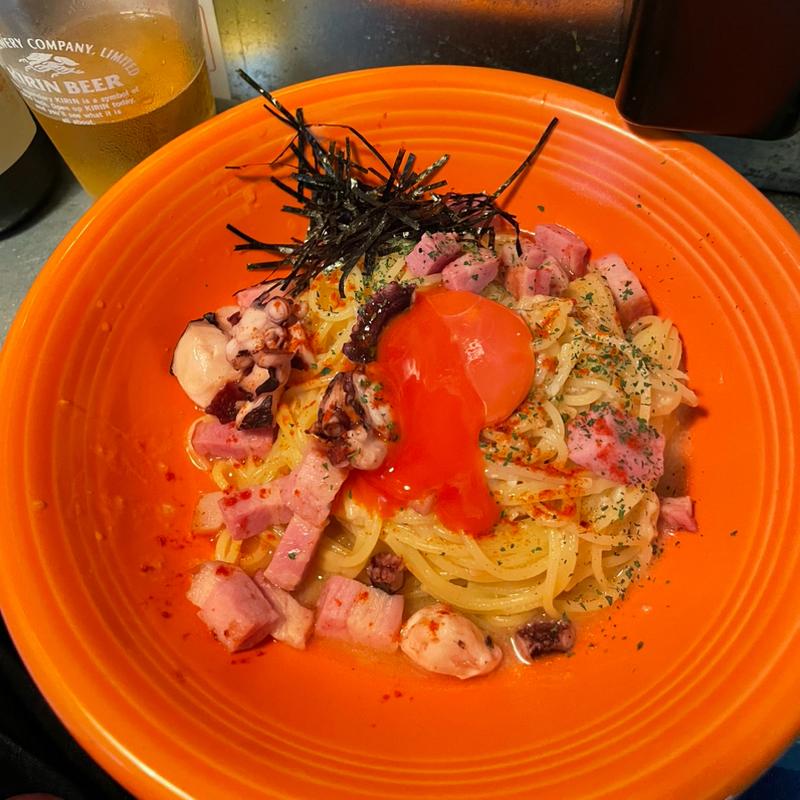 ペペロンチーノ、たこ、ベーコン、蘭王(ペペロンチーノ専門店ぺろん)