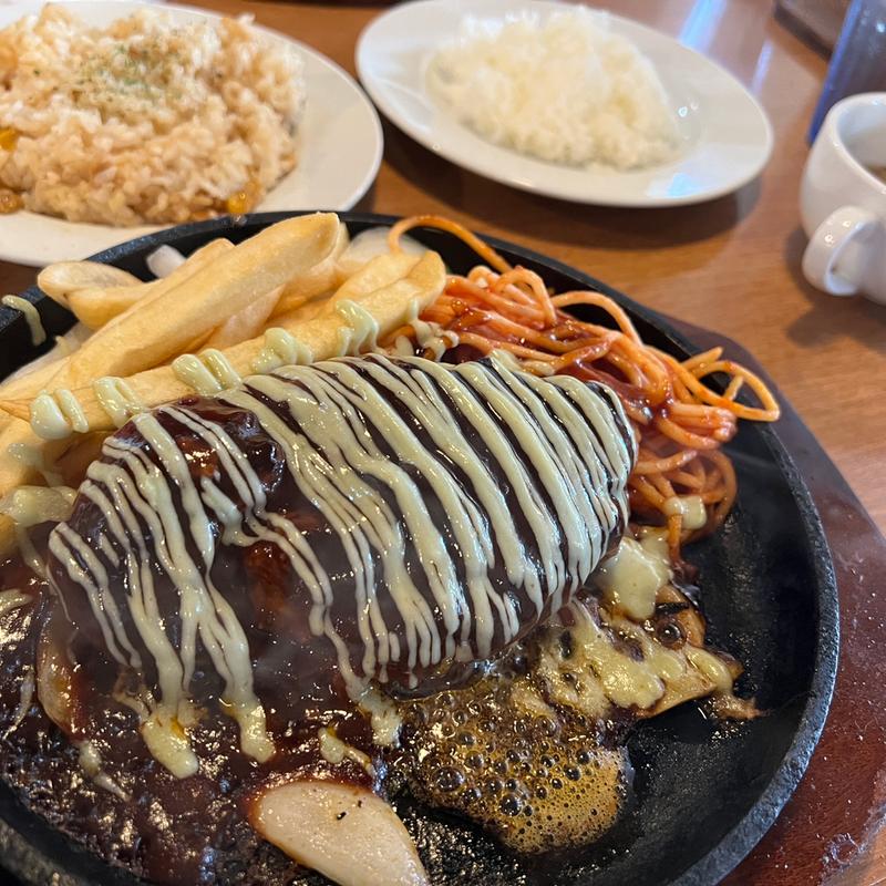 わさびマヨネーズ醤油の粗挽きハンバーグ(ハローキッド 太平通店)