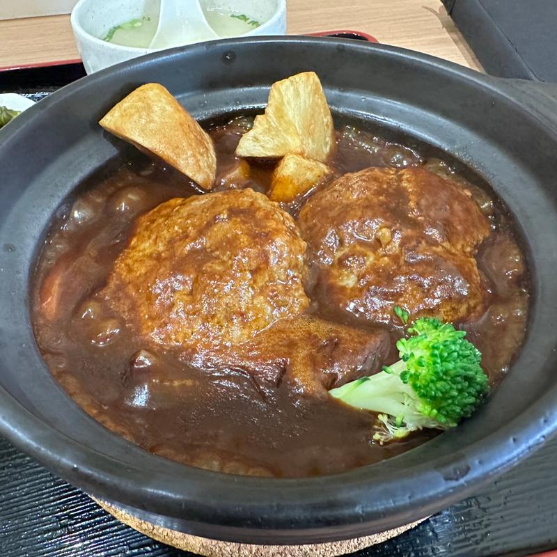 ハンバーグ定食(つる園 )