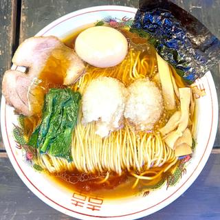 ラーメン 味玉 玉ねぎ増し(屋台ラーメンしゅんやっちゃん)