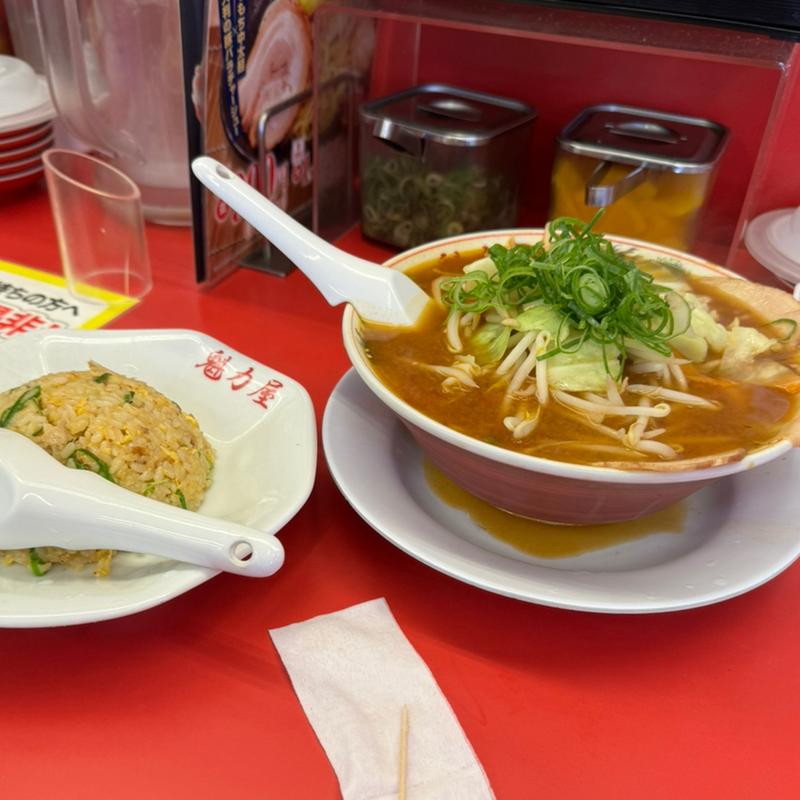 みそ野菜ラーメン（焼きめし定食）(京都北白川ラーメン魁力屋 相模原中央店)
