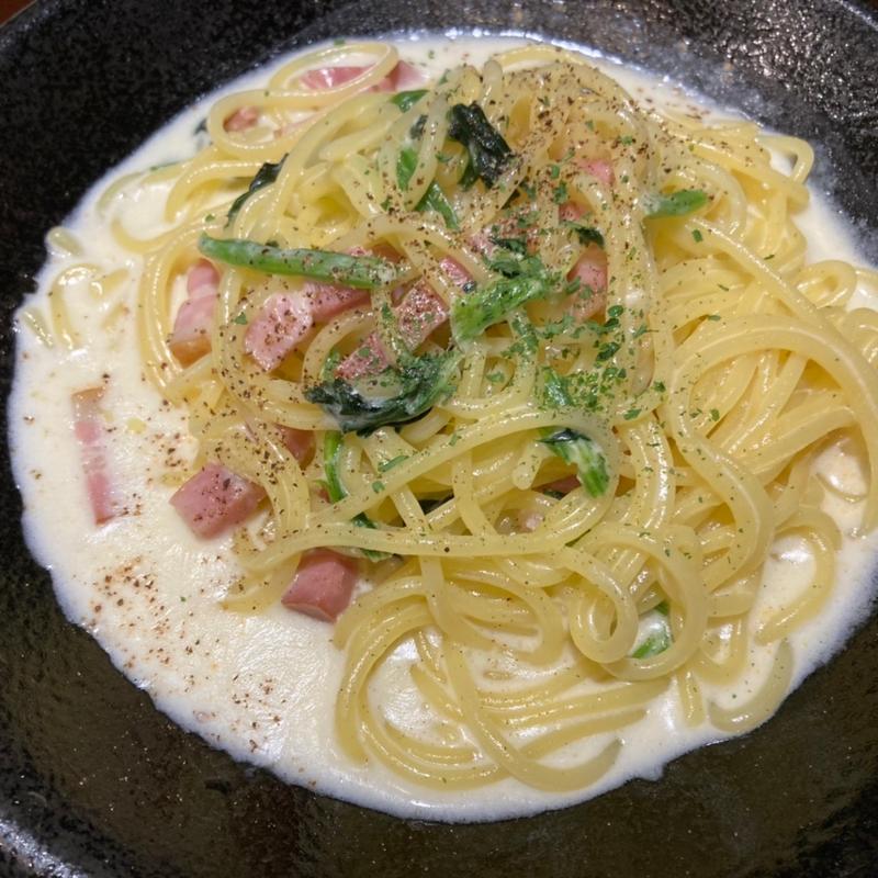 ベーコンとほうれん草のクリーム(Ciao centro)