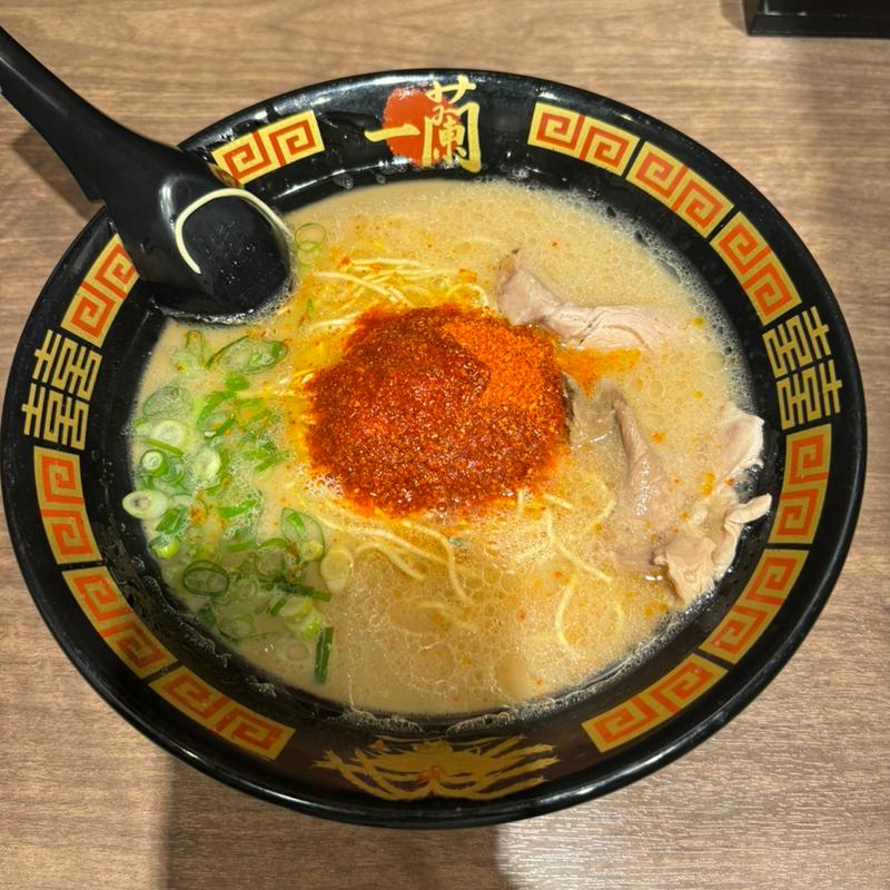 天然とんこつラーメン(一蘭 八尾店)