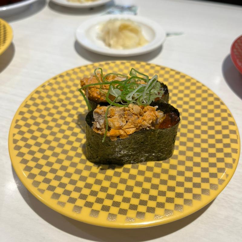 あん肝軍艦(魚べい 平岸店)