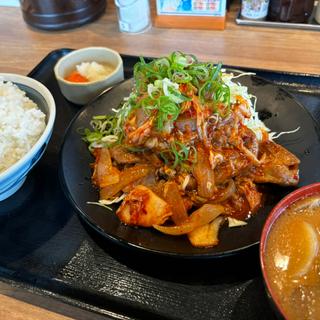 豚キムチ定食 野郎盛(野郎めし桶川店)