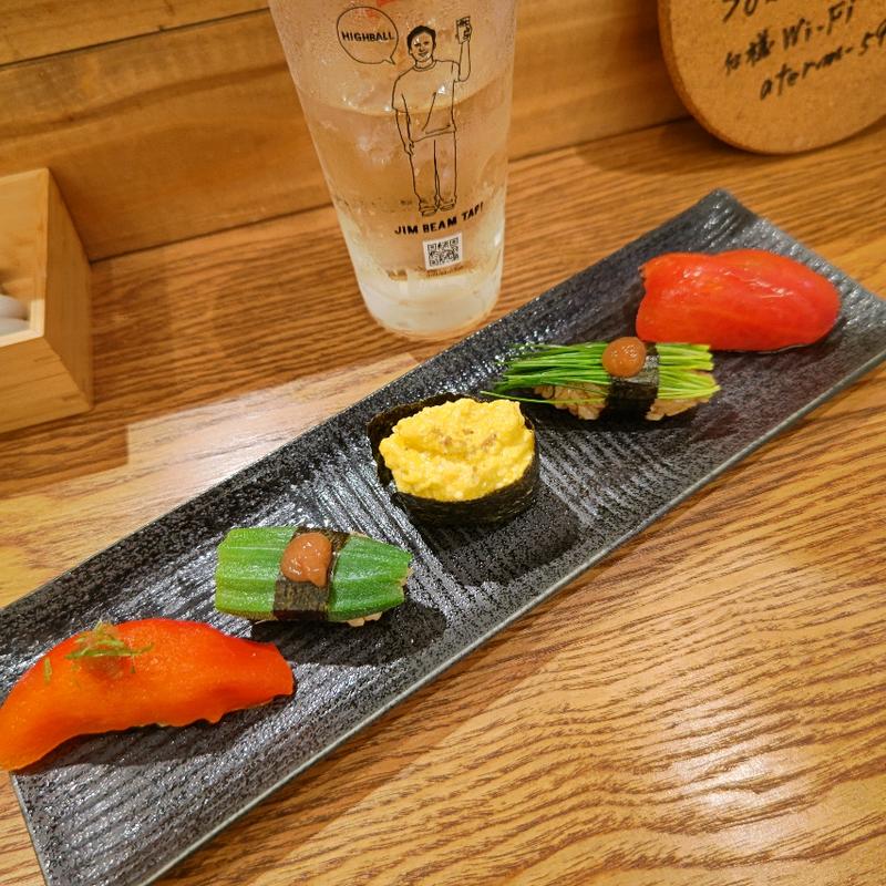 ヴィーガン寿司(御成横丁(だしとスパイス、ときどきヴィーガン))