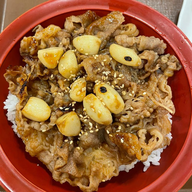 にんにく牛カルビ焼肉丼(すき家 10号姶良宮島店 )