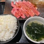 黒毛和牛カルビ定食 150g(焼肉やまと　アリオ亀有)