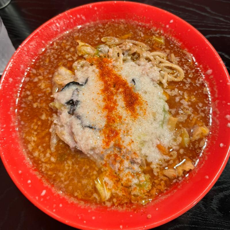 背脂辛味噌ラーメン(お食事処 おが家)