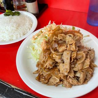 3番 生姜焼き定食＋ミニラーメン(中華屋 櫂ちゃん)